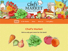 Tablet Screenshot of chefsmarketvt.com